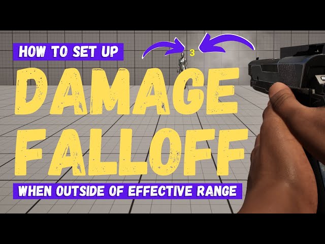 How To Set Up Damage Falloff - Unreal Engine 5 Tutorial