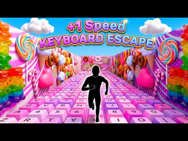 POV OBBY RUN 🔥 Keyboard Escape | Immersive Interactive Warm Up丨Easy Daily Routine