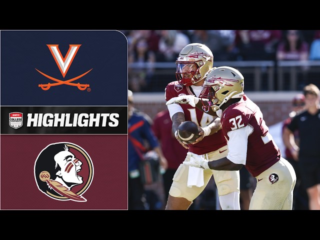 Virginia Cavaliers vs. Florida State Seminoles | Full Game Highlights | ESPN College Football