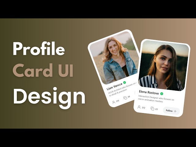 Create Profile Cards using React and CSS