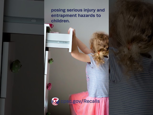 Recall Roundup: Clothing Storage Unit Tip-Over & Entrapment Recalls #consumersafety #cpsc