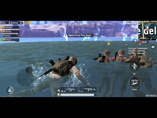 Rare circle in water