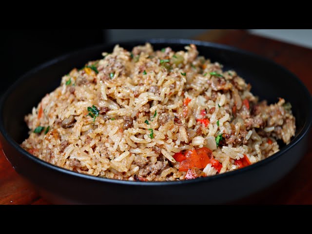 Ground Beef & Rice Has NEVER Tasted This Good! 🔥 Easy One-Pot Dinner
