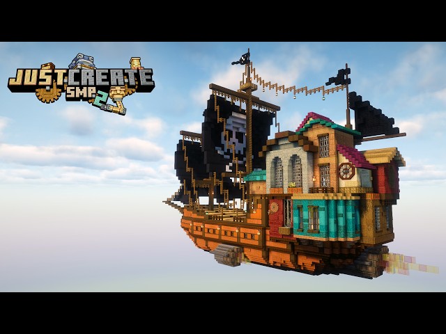 I built a TOWN on an AIRSHIP! Just Create 2: Ep 10
