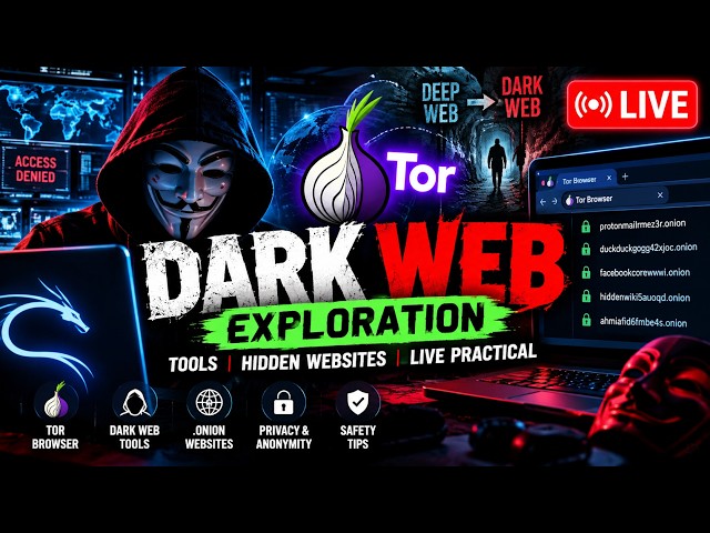 DARK WEB LIVE 😈 Exploring Dark Web Tools & Hidden Websites | Tor Browser | Ethical Hacking Hindi