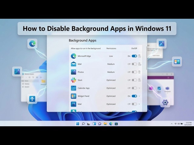 How to Disable Background Apps in Windows 11