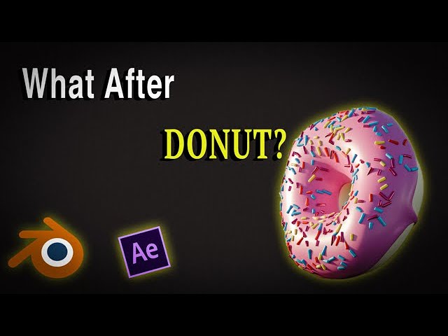 How You Can Upgrade Your After Effects Skill Using @Blender Guru 's 🍩DONUT Tutorial🍩 ?