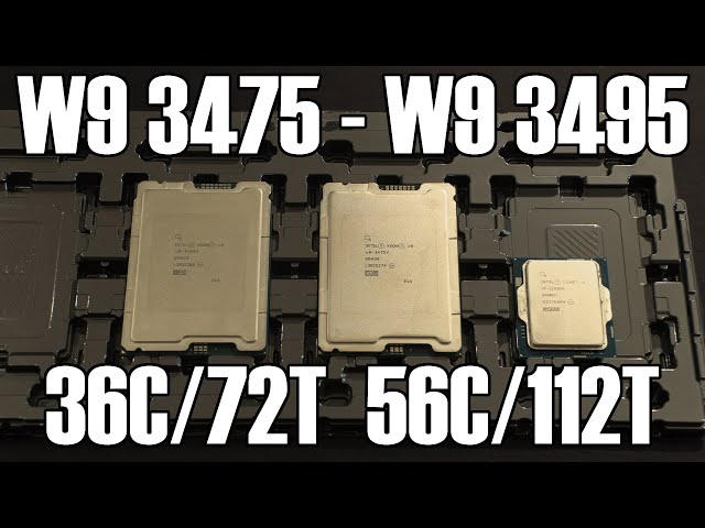 Intel Xeon W9 3475 and W9 3495 Sapphire Rapids Review & OVERCLOCKING