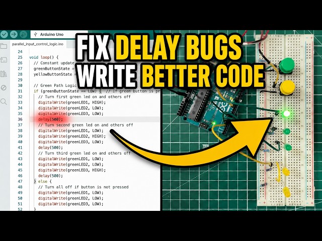 Stop Writing Beginner Arduino Code: millis(), Logic & Functions