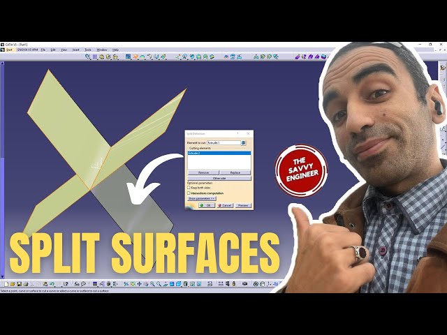 CATIA Tutorial | How to Split Surfaces Like a Pro