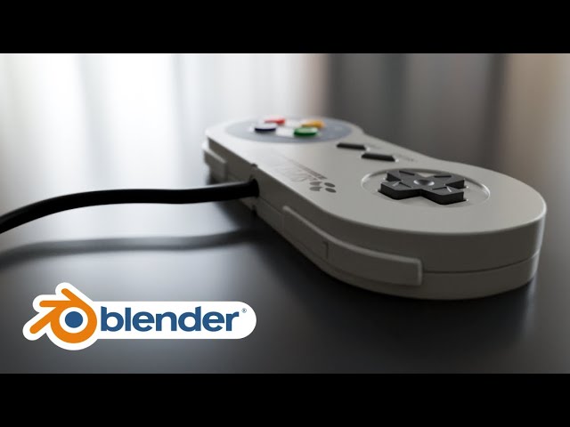 Super Nintendo Controller in Blender 3D (From Scratch)