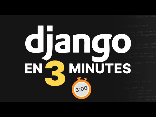 Django explained in 3 minutes (Python Web)