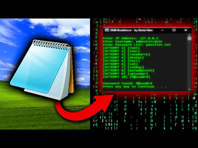 Password Cracker with Notepad!