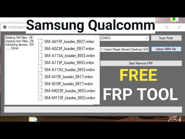Samsung Qualcomm FRP Bypass 1-Click Free Tool | BFT Alternative | A01, A02s, A11, J4+, J6+, M11