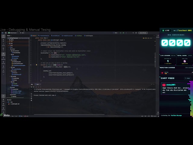 🔴 Live :: Coding my own String Processor Library | Debugging #java  #live #coding