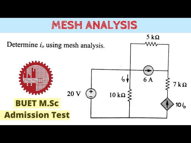 Mesh Analysis Problem || Network Theorems || DC Circuit Analysis || Bangla