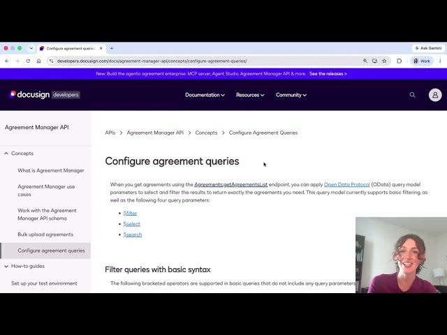 How to Query Agreement Data with OData Filters in the Docusign Agreement Manager API