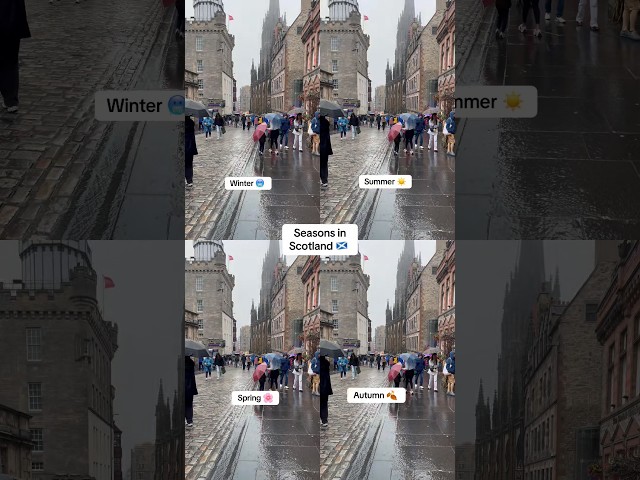 The Four Seasons of Edinburgh , Scotland 🏴󠁧󠁢󠁳󠁣󠁴󠁿 #Scotland #shorts #viral #travel #ytshorts