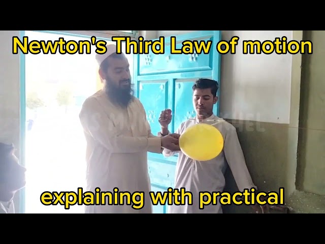 My today lecture at school, Newton's Third Law of Motion