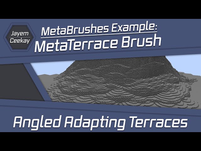 MetaBrushes Example: MetaTerrace Brush - Angled Adapting Terraces