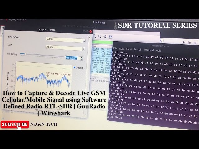 How to Capture & Decode Live GSM Cellular/Mobile Signal using  RTL-SDR | GnuRadio | Wireshark