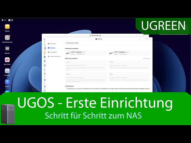 UGREEN - Initial Setup in UGOS Pro and Connecting to Your Operating System via Network Drive