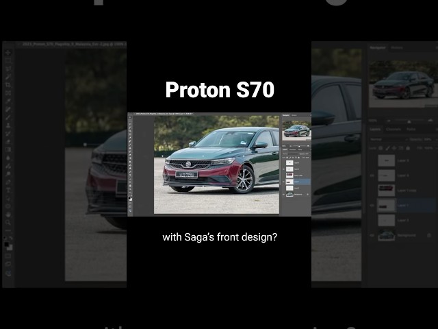 Proton S70 With Saga Front