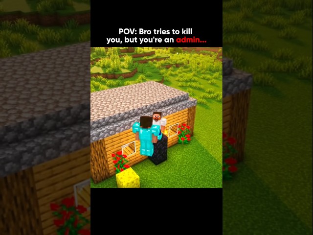 Bro forgot I’m an admin... #minecraft #trending #shorts #viral