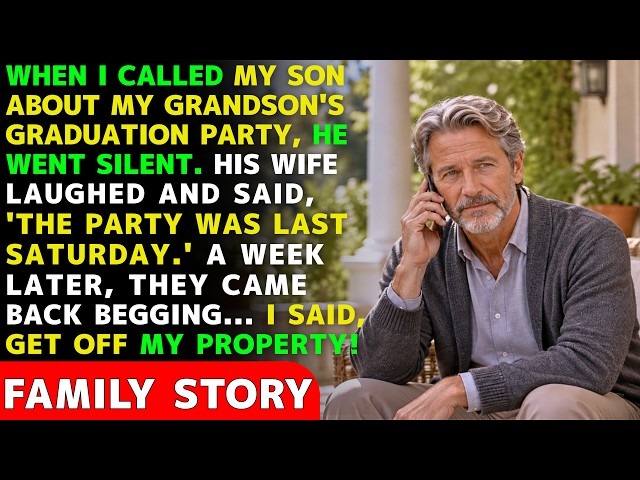 My Son Had My Grandson's Graduation Party Without Me. A Week Later, They Begged Me