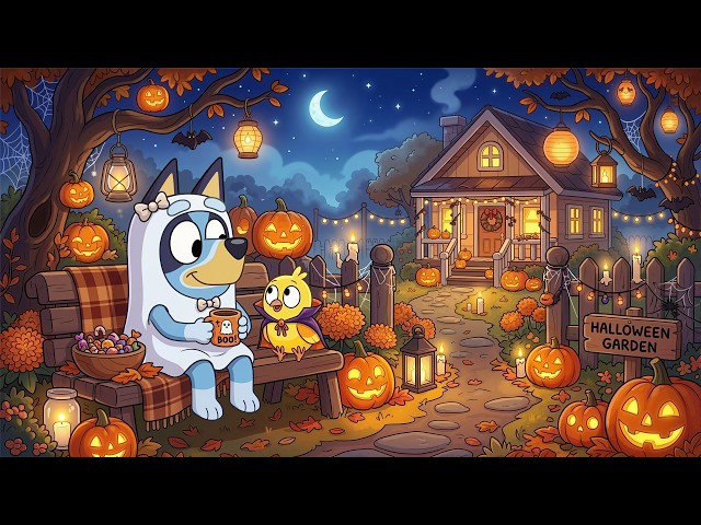 Bluey’s Spooky Halloween Evening 🎃🕯️ | A Cozy Fall Night Full of Pumpkins, Lanterns & Magic