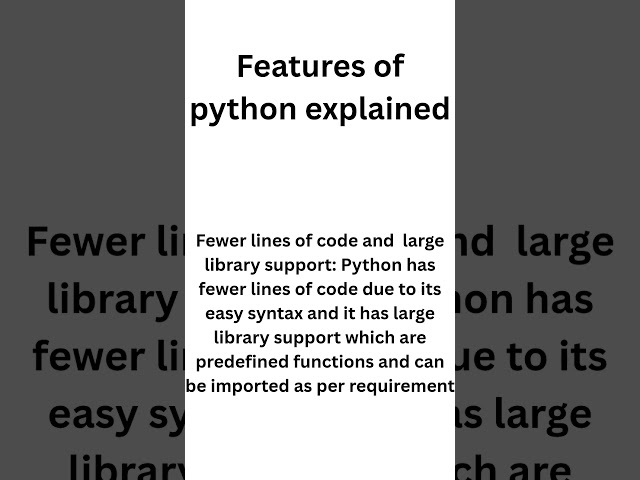 Few Lines of Code and Large Library Support