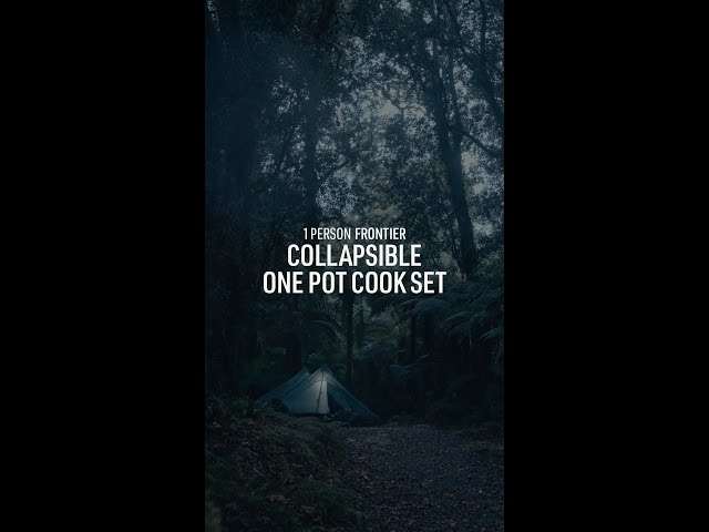Frontier 1L Collapsible Cookpot Set | Ultralight essentials for backcountry hikes