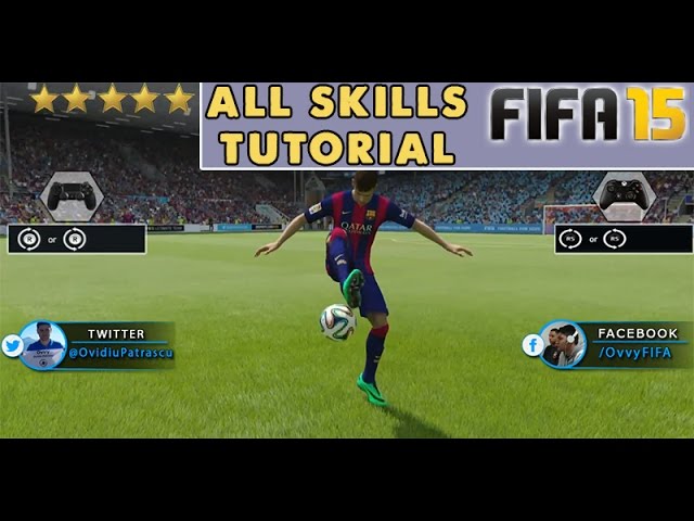 FIFA 15 All Skills Tutorial + New Skill Moves / Listed & Unlisted / Xbox & Playstation