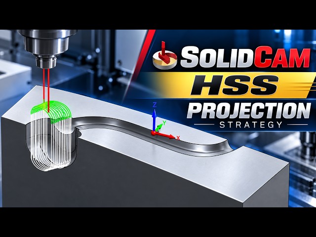 103_SolidCAM HSS Projection Strategy Explained | 3D Machining
