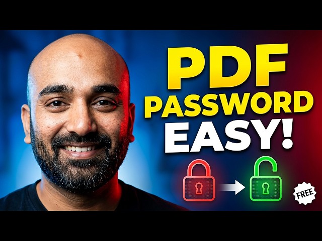 PDF Me Password Lagaye Aur Hataye — Done In 5 Minutes | FREE 2026
