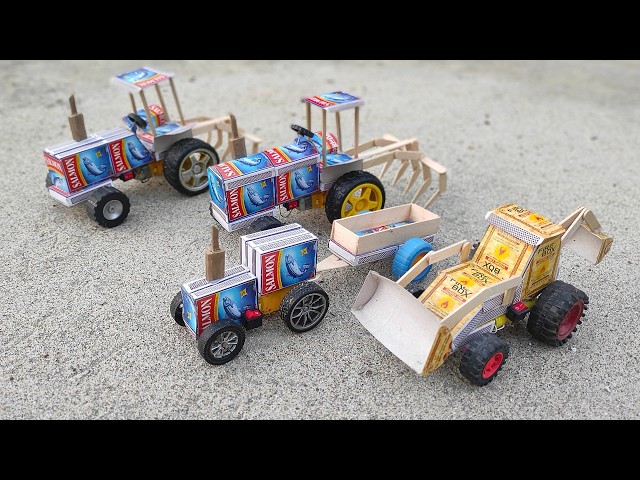 How to make JCB at Home from Matchbox | DIY JCB Backhoe Loader | Mini JCB Science Project