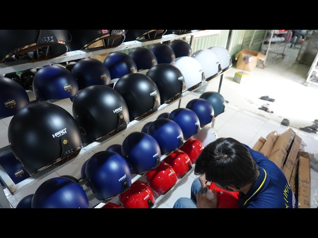 Crafting Motorcycle Helmets: Inside a Boutique Workshop in Vietnam.