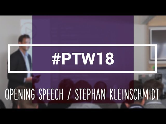 opencampus.sh | #ptw18-Opening mit Vice-Mayor Stephan Kleinschmidt