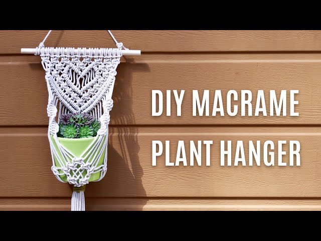 DIY: Macrame Plant Hanger with Heart ❤️ Step by Step