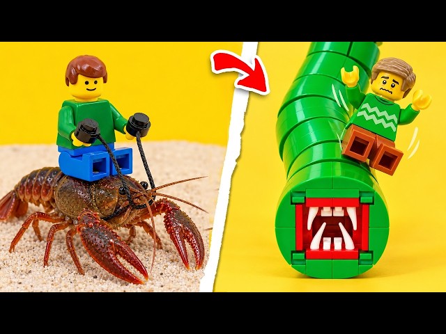 LEGO SEA CREATURES vs REAL ANIMALS