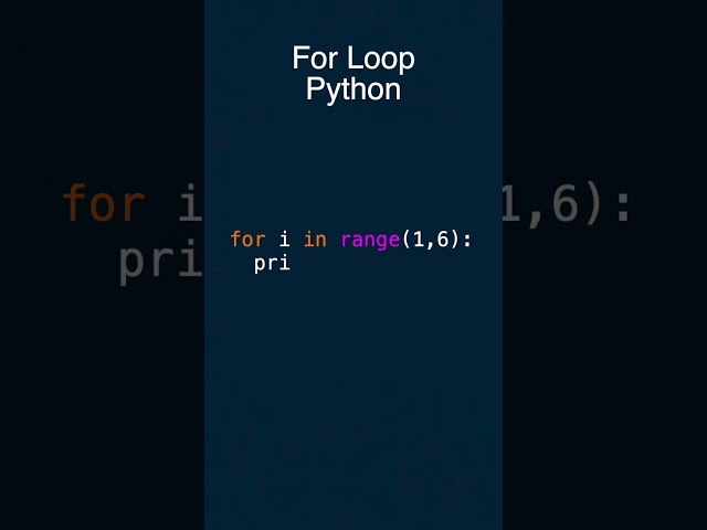 For Loop in Python