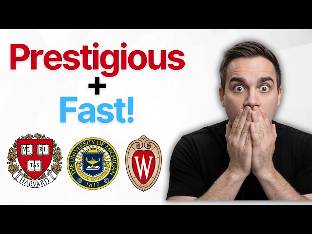 7 Elite Universities With FAST College Degree Options!