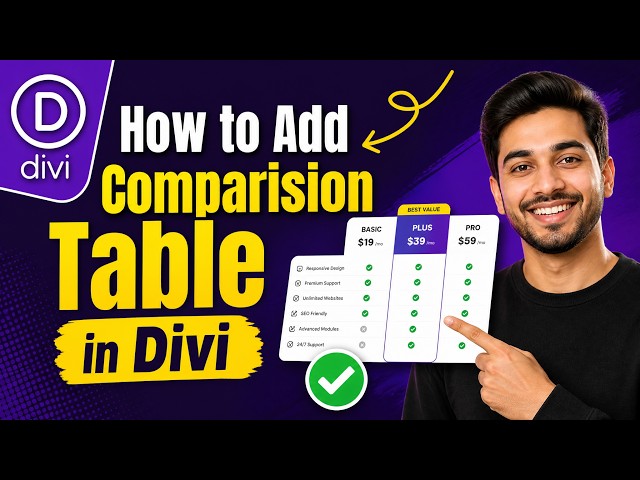 How to Add a Comparison Table in Divi