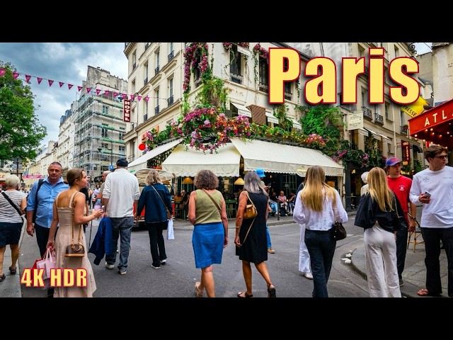 Exploring PARIS in Autumn 🍁 Saint Germain, Saint Michel & Île de la Cité | 4K 60fps HDR Walk
