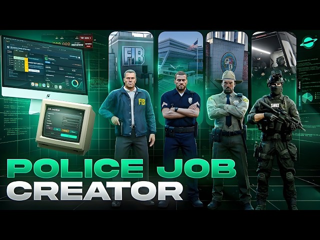 FiveM Police Job Creator Script - Create Departments (No Coding) | (ESX/QBCore/QBOX)