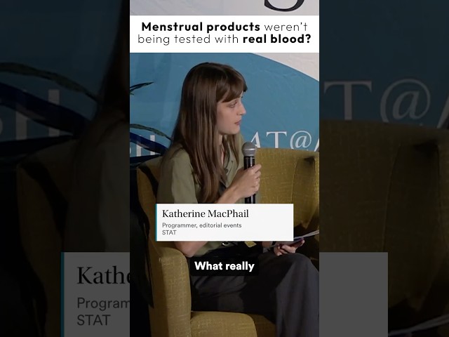Menstrual products not tested with real blood?