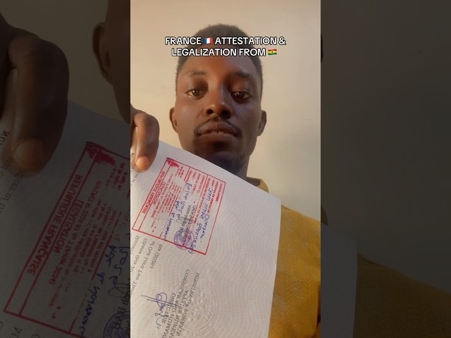 France 🇫🇷 Visa Application Guidelines For Ghanaian | Attestation & Legalization | #visa #france