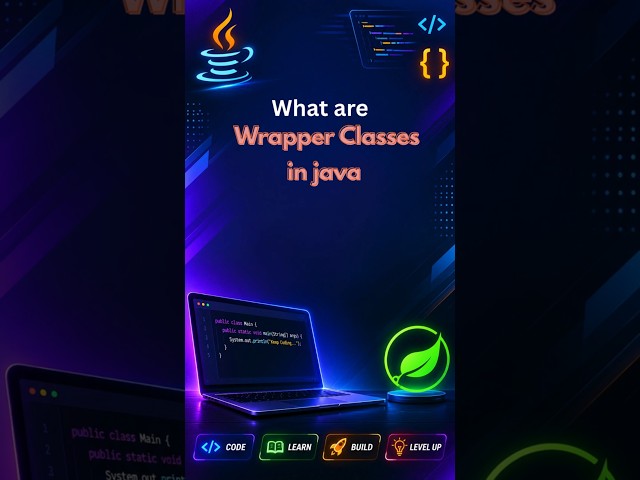 What Are Wrapper Classes in Java? 🤔 | Java Interview Question #shorts @JavaSpringCoding  #java
