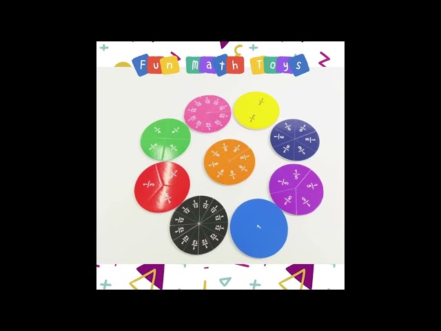 PieMaster Pie Fractions Magnetic Maths Fraction Learning Aid Students & Teachers Set