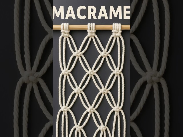 ✨ Easy Macramé Diamond Pattern Tutorial | Beginner Friendly Wall Hanging #knotfulcreations #macrame